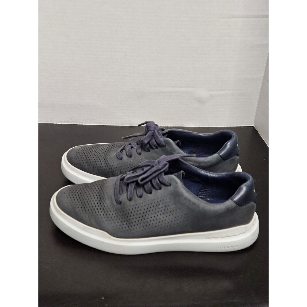 Cole Haan Gray and Navy Leather Sneakers
